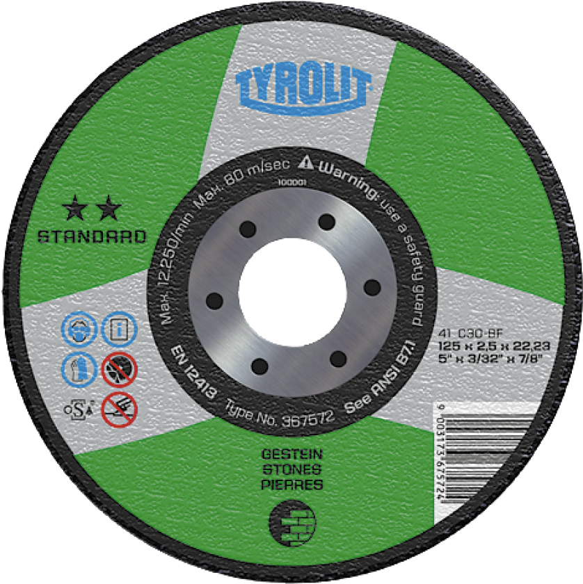 Skæreskive Standard 41X ø125Ã2,5 C30-BF