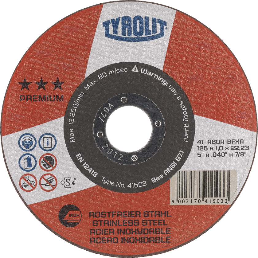 Skæreskive Premium 41F ø125Ã1,0 A60R-BFXA