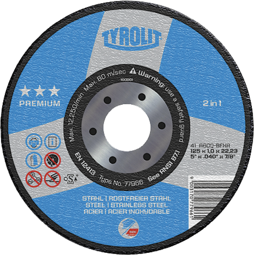 Bilde av Skrubskive Premium 27E ø230Ã7 A30P-BFX