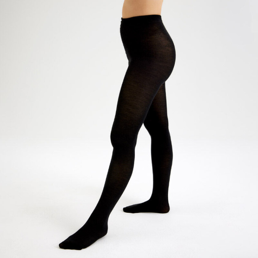 Tights Wool Thin 44-48 Black Pierre Robert
