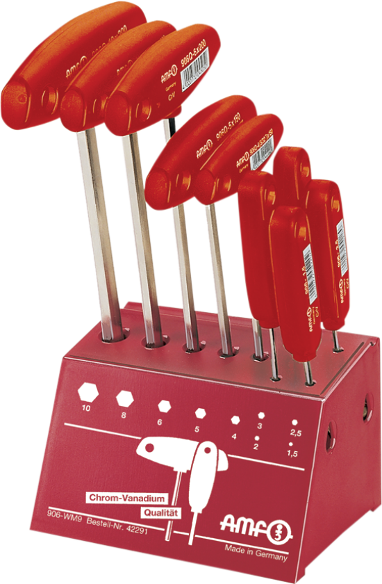 Bilde av AMF stiftnøglesæt unbrako mm nikkel 906WM9