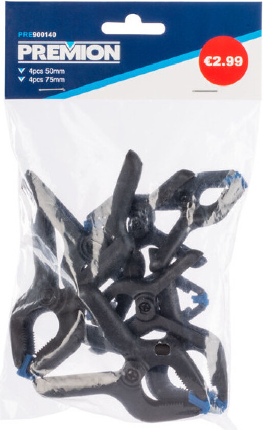 Bilde av Limklemmer 8 stk 4 x 65 mm 4 x 90 mm