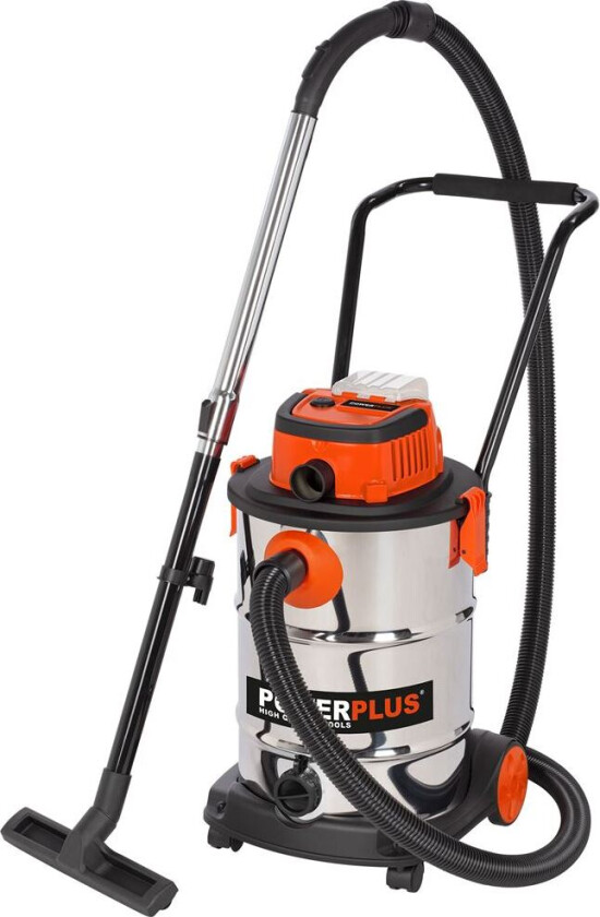 Våt og tørr støvsuger 20 V 30 L UTEN BATTERI
