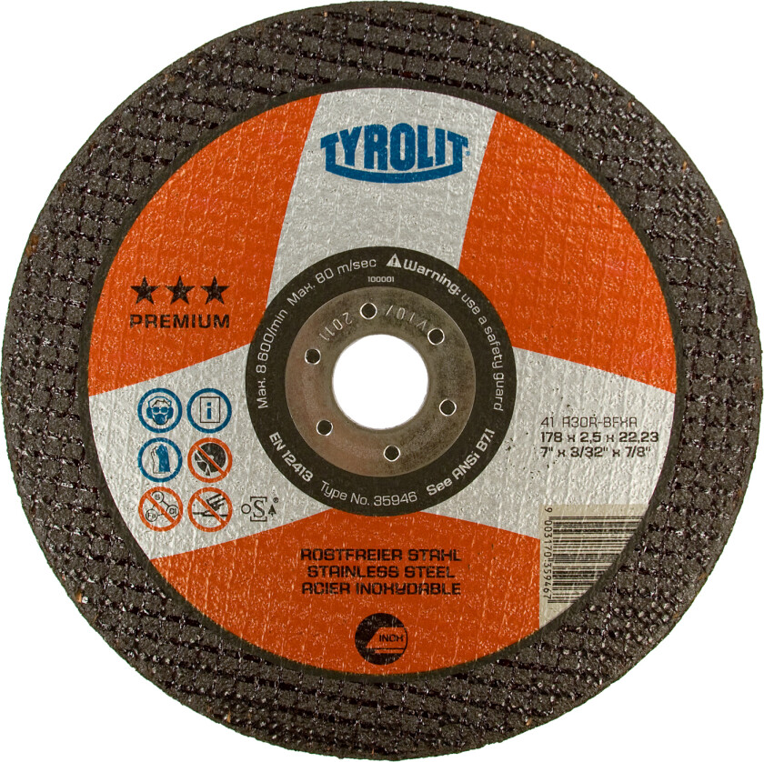 Skæreskive Premium 41F ø178Ã2,5 A30R-BFXA