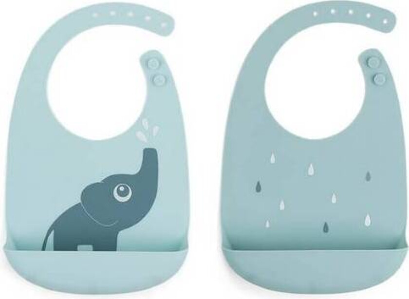 Done By Deer Silikonsmekke 2-Pack Elphee, Blue