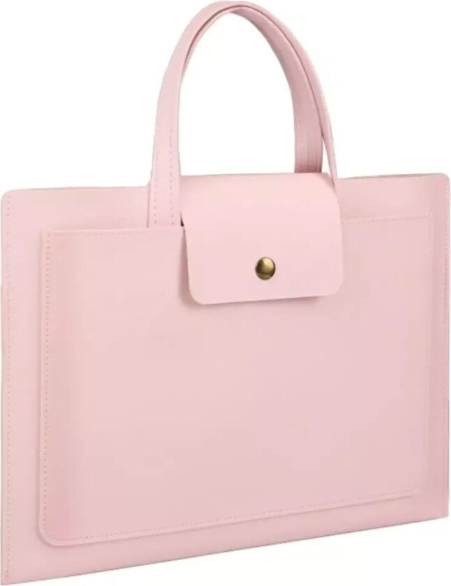 Macbook / Laptop 13-14" Veske Med 2 Rom (35 x 24 cm) - Rosa