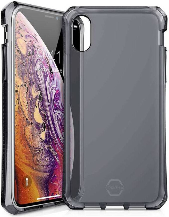 ITSKINS Cover til iPhone X Gennemsigtigt sort