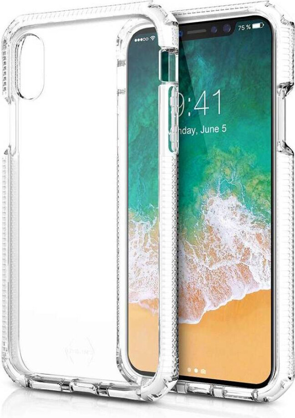 ITSKINS Supreme Clear Beskytt dekker iPhone X/XS, Farge Gjennomsiktig