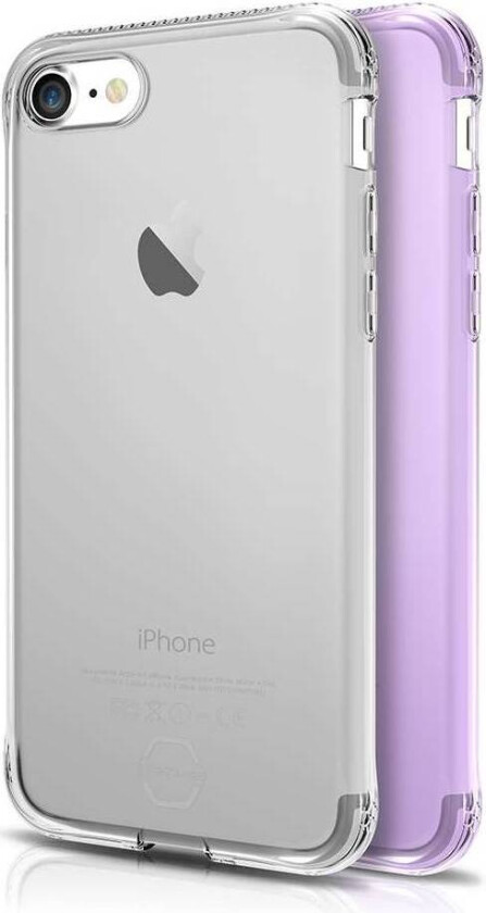 ITSKINS Slim silikon Protect gel iPhone 7 & 8 deksel dobbel 2x pakke