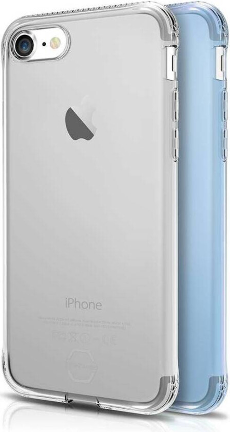 ITSKINS Slim silikon Protect gel iPhone 7 & 8 deksel dobbel 2x pakke
