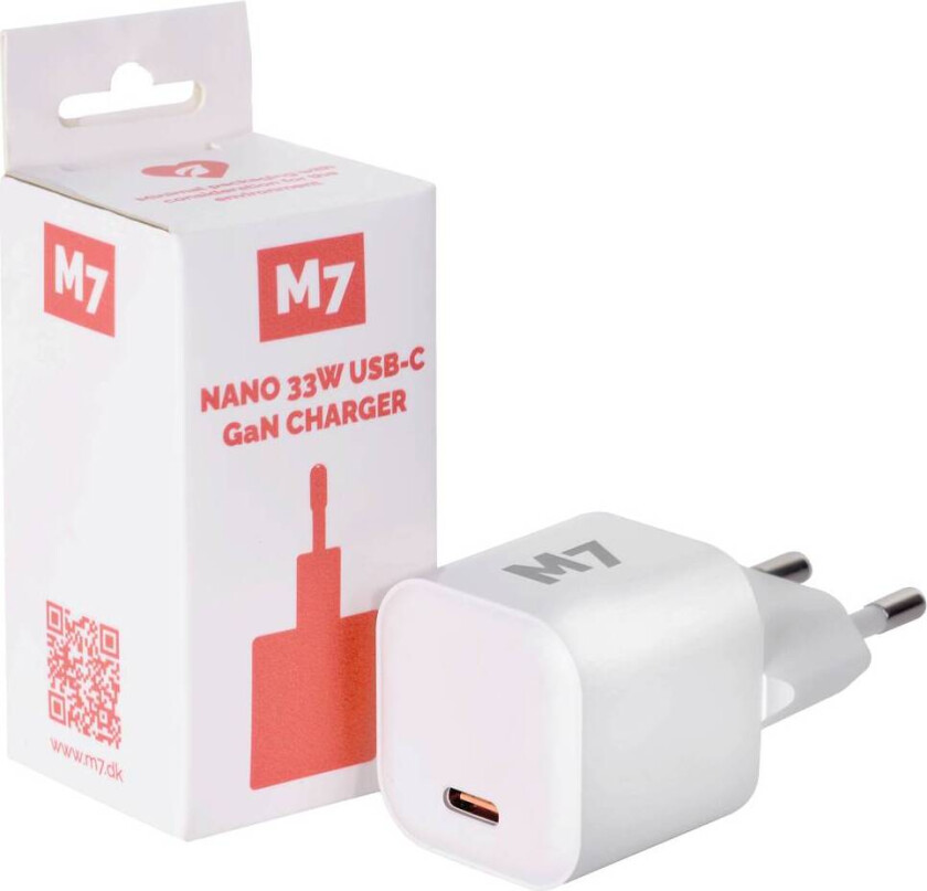 Nano 33W USB-C GaN-lader fra M7