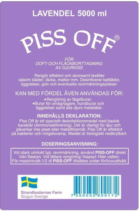 Bilde av PISS OFF! Luktfjerningsspray - 5ltr