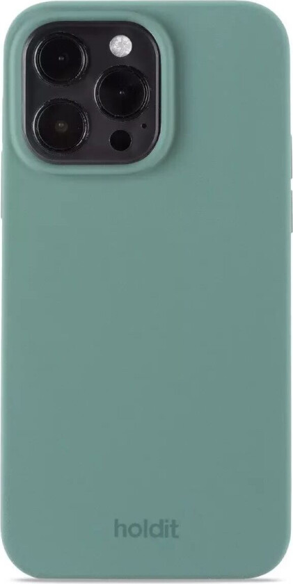 Holdit iPhone 15 Pro Max Soft Touch Silikon Deksel - Moss Green