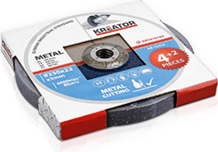 Skjæreskiver metall 230x3,0 mm - 6 stk.