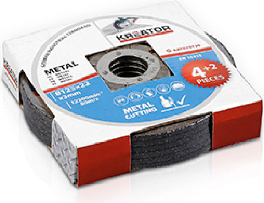 Skjæreskiver for metall 125x2,5 mm - 6 stk.