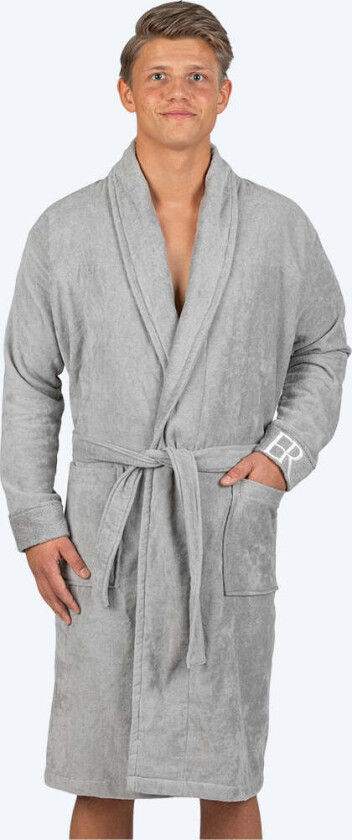 badekåpe til menn - ER Luxe - Grå