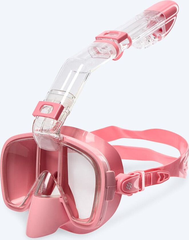 full face snorkelmaske til voksne - Pearl - Rosa