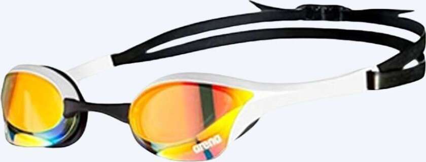 Elite svømmebriller - Cobra Ultra SWIPE Mirror - Hvit (Gull mirror)