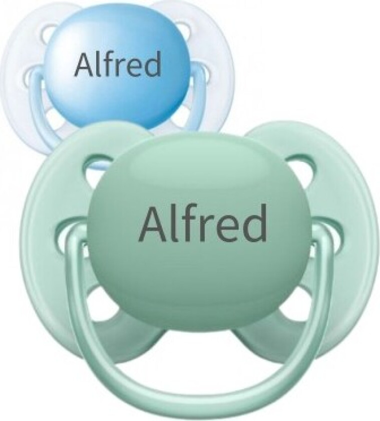 Ultra Soft, Str. 1 (0-6 Md.), Symmetrisk - Silikon, Smokker Med Navn