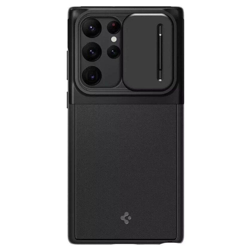 Optik Armor Samsung Galaxy S22 Ultra Deksel - Svart
