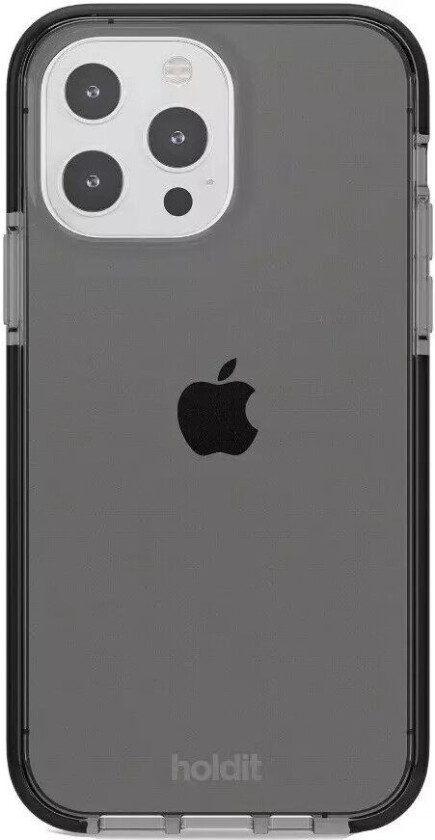 Holdit iPhone 13 Pro Seethru Deksel - Black