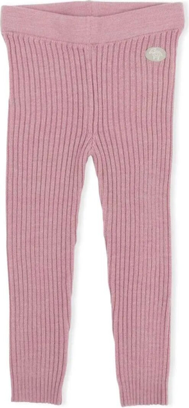 Bukse Classic Ribb Ullongs - 100% Merino - Rosa