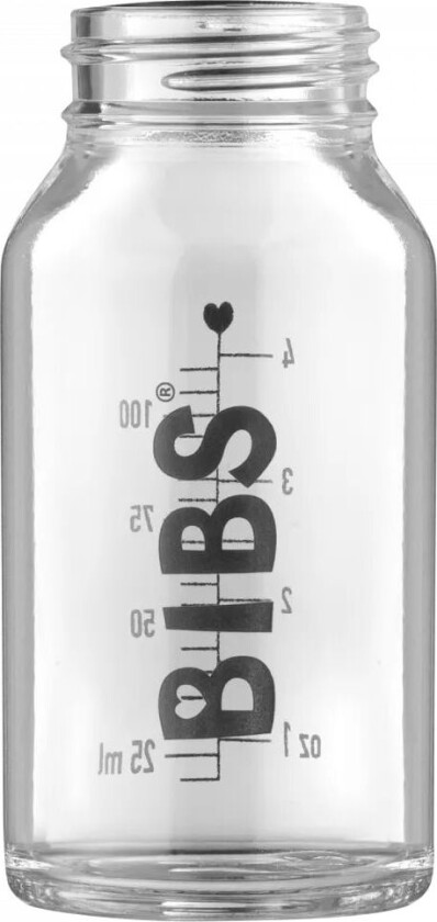 Glassflaske Ekstra Flaske Til Tåteflaske - 110ml