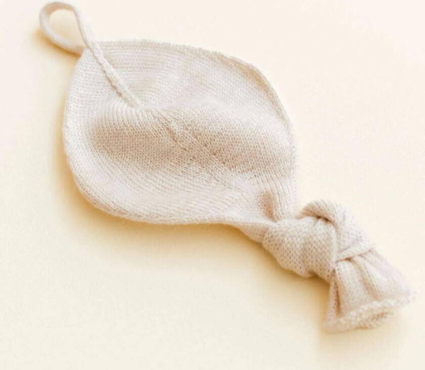 Smokkesnor Med Koseklut - 100% Merinoull Hvid - Off-White