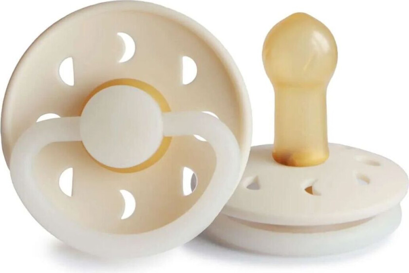 2 Pk Smokk - Natt Smokk Naturgummi - Cream&vani