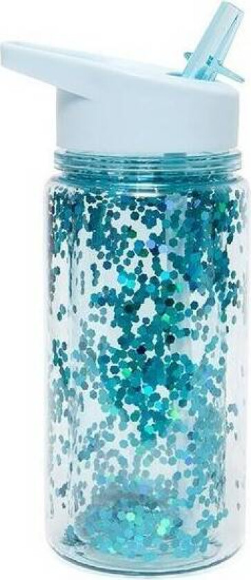 Drikkeflaske Glitter, Blå