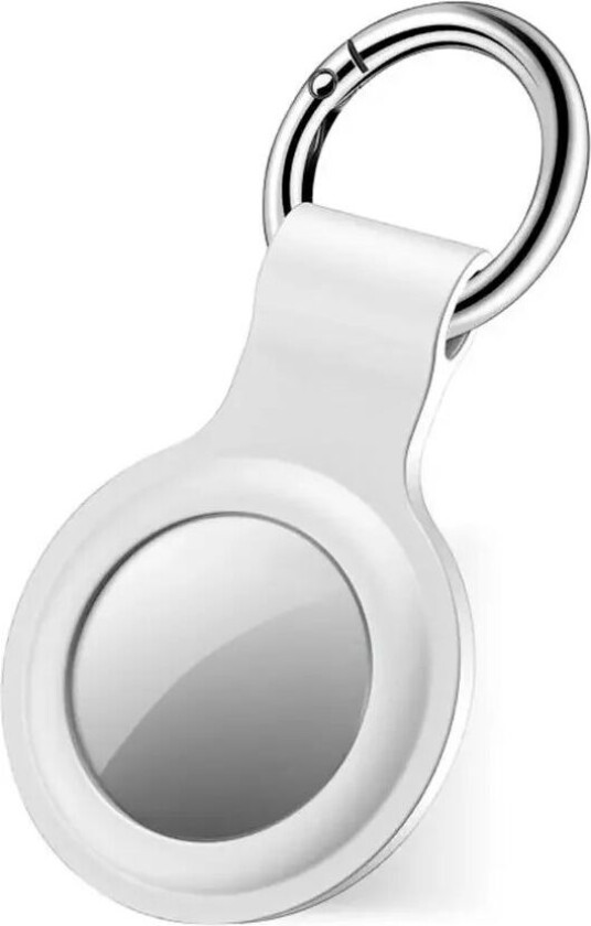 Silikon Deksel til AirTag m. Nøkkelring - Hvit