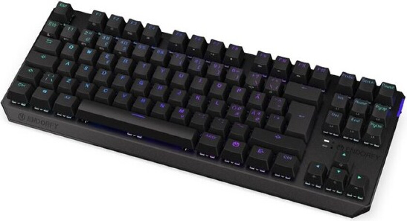 Thock TKL - Wireless - Kailh Box Brown - Gamingtastatur - Uten numpad - Nordisk - Svart