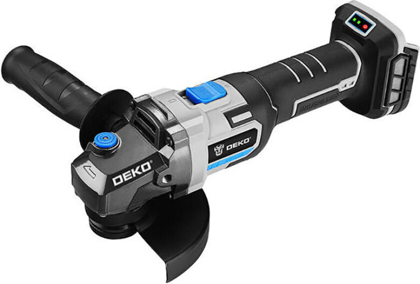 Deko Tools DKAG20BL01-S2 Batterivinkelkutter m/batteri - 125 mm (20V)