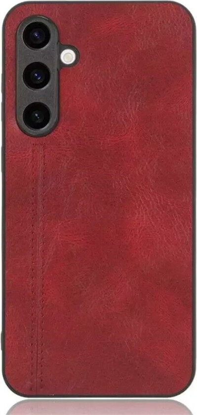 Samsung Galaxy S23 FE - Skinnbelagt Deksel - Rød