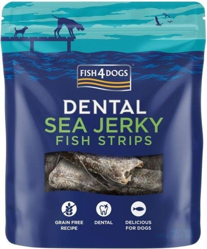 Dental Sea Jerky Fiskestrimler 100 g