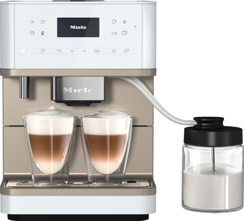 Miele CM 6360 Milk Perfection Espressomaskin (1,8 liter) Lotus White/Metallic