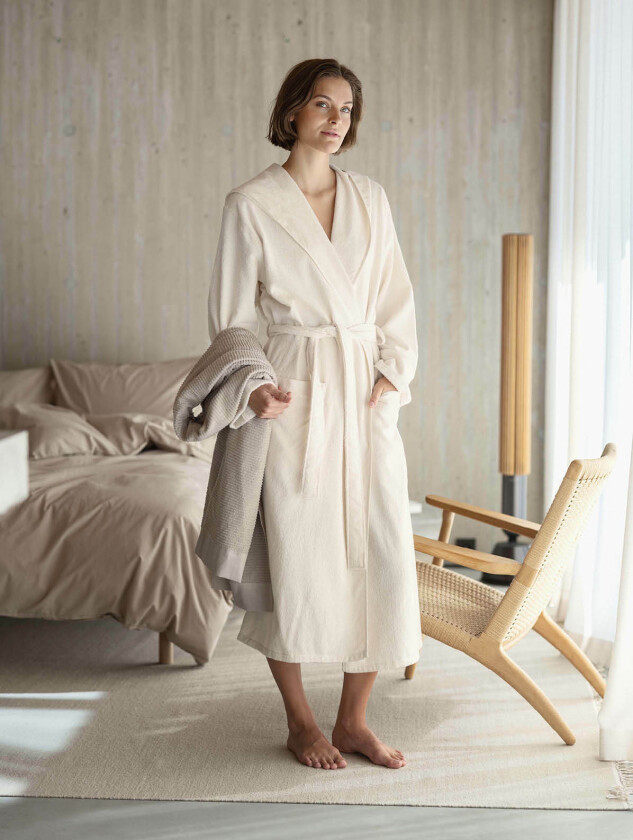 Norma morgenkåpe ubleket