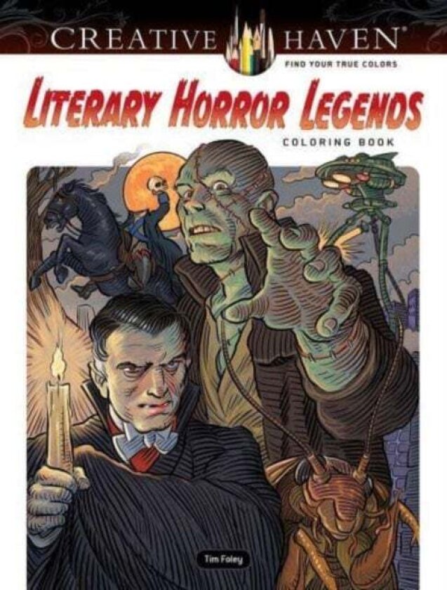 Creative Haven Literary Horror Legends Coloring Book av Tim Foley