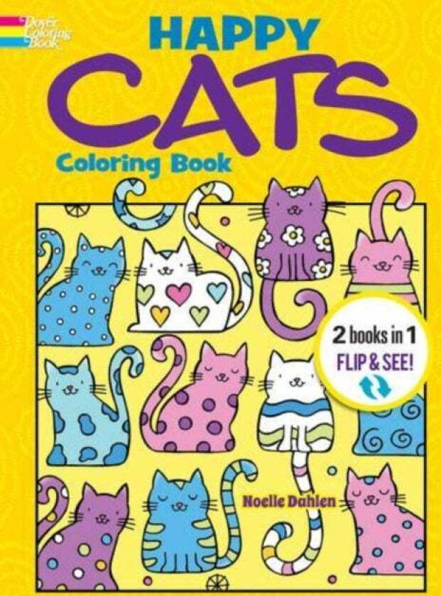 Happy Cats Coloring Book/Happy Cats Color by Number av Noelle Dahlen