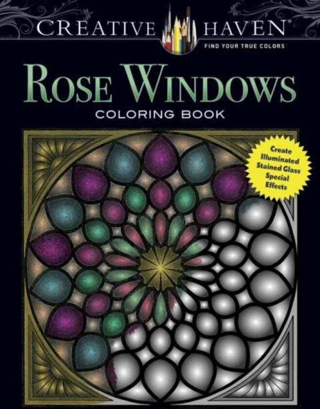 Creative Haven Rose Windows Coloring Book av Joel Avren