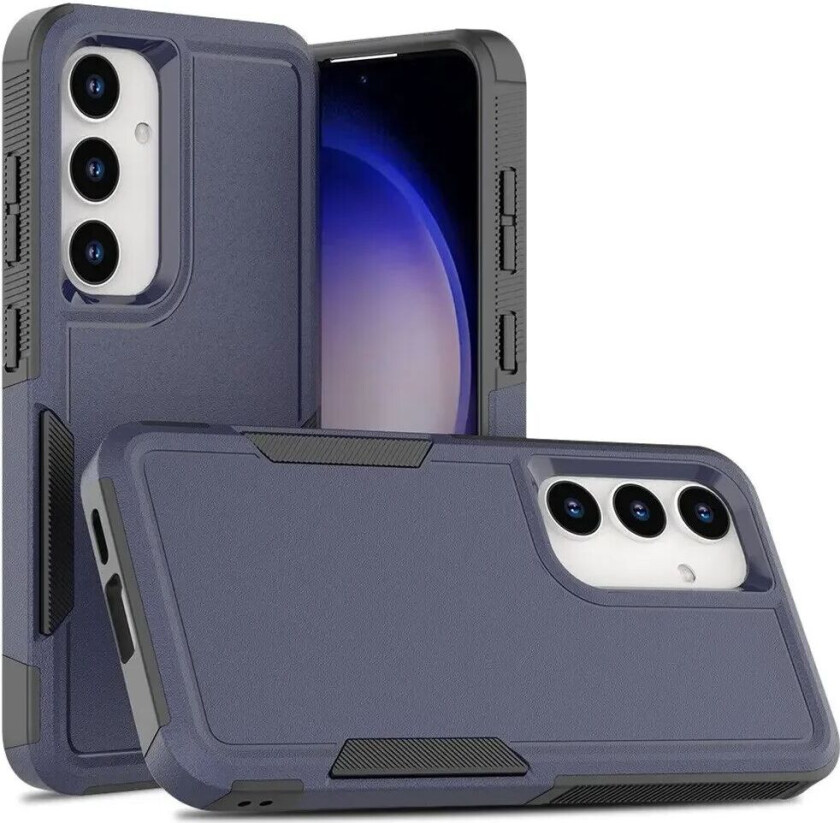 Samsung Galaxy S24 Hybrid Håndverker Plast Deksel - Mørk Blå