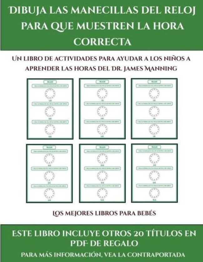 Los mejores libros para bebes (Dibuja las manecillas del reloj para que muestren la hora correcta) av James Manning