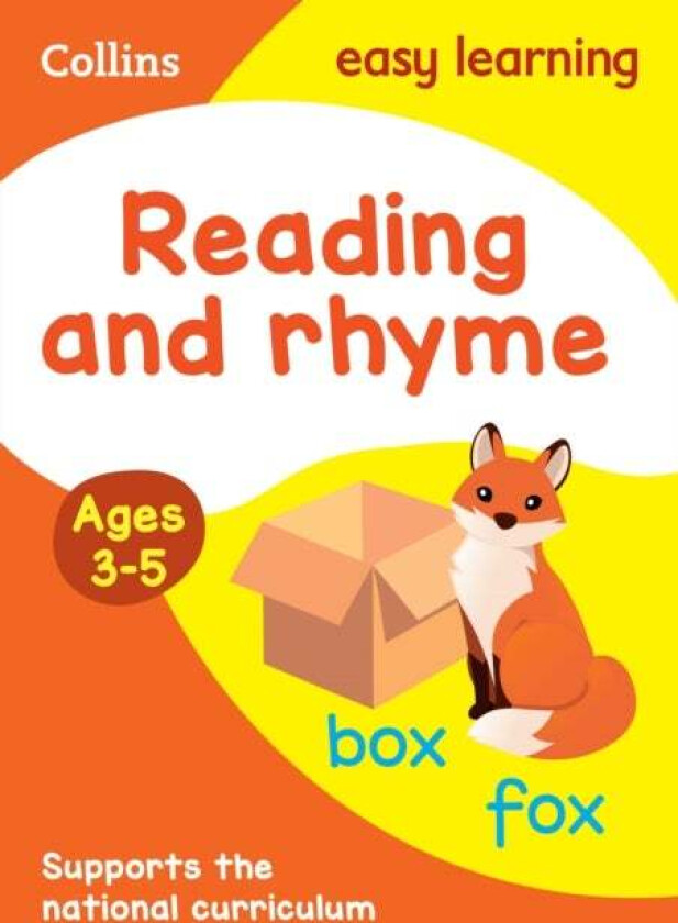 Reading and Rhyme Ages 3-5 av Collins Easy Learning