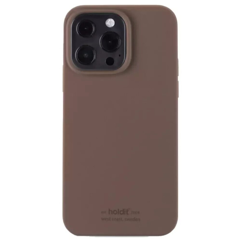 Holdit iPhone 13 Pro Max Soft Touch Silikon Deksel - Dark Brown