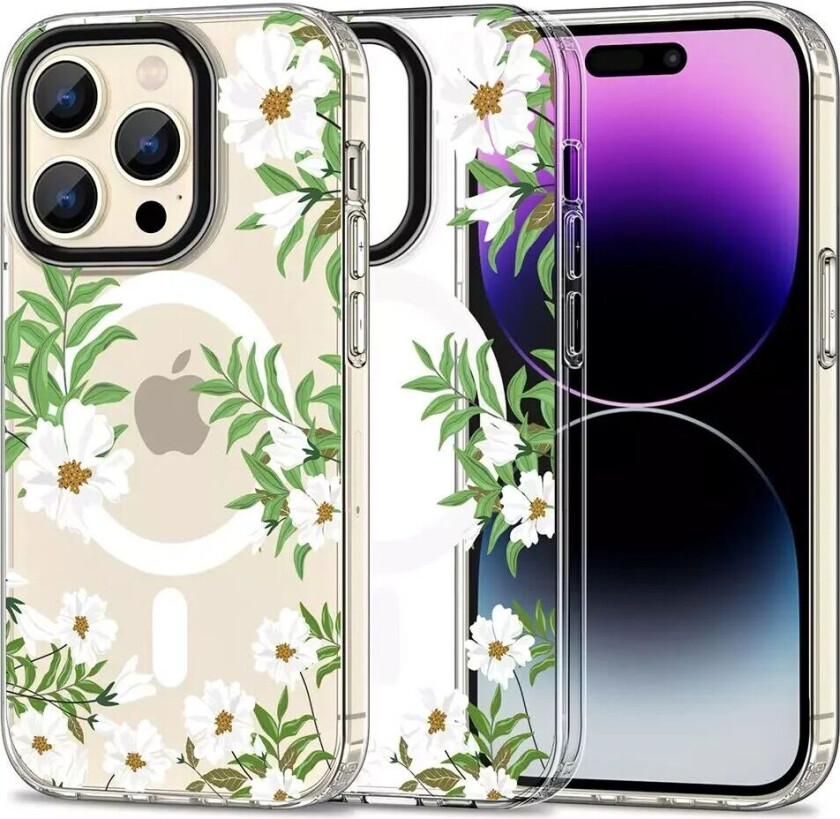 Tech-Protect iPhone 15 Pro Tech-Protect MagMood Deksel - MagSafe Kompatibel - Spring Daisy