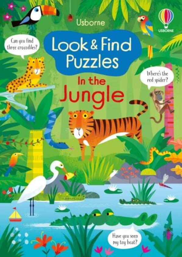 Look and Find Puzzles In the Jungle av Kirsteen Robson