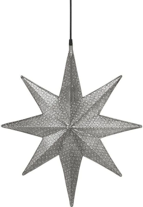 Capella adventsstjerne i metall 40 cm - Nikkel