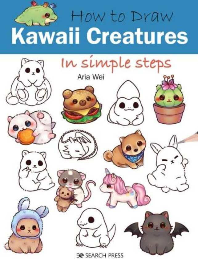How to Draw: Kawaii Creatures av Aria Wei