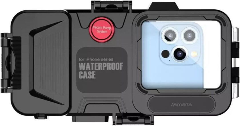 4smarts Active Pro Stark Waterproof Case for iPhone - Vanntett Deksel - Svart