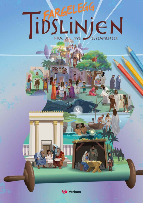 Fargelegg tidslinjen fra Det nye testamentet av Anne Kristin Aasmundtveit
